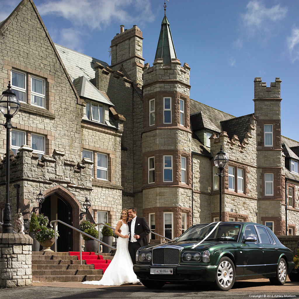 Bride & Groom outside the Breaffy House Resort in the County Mayo town of Castlebar.