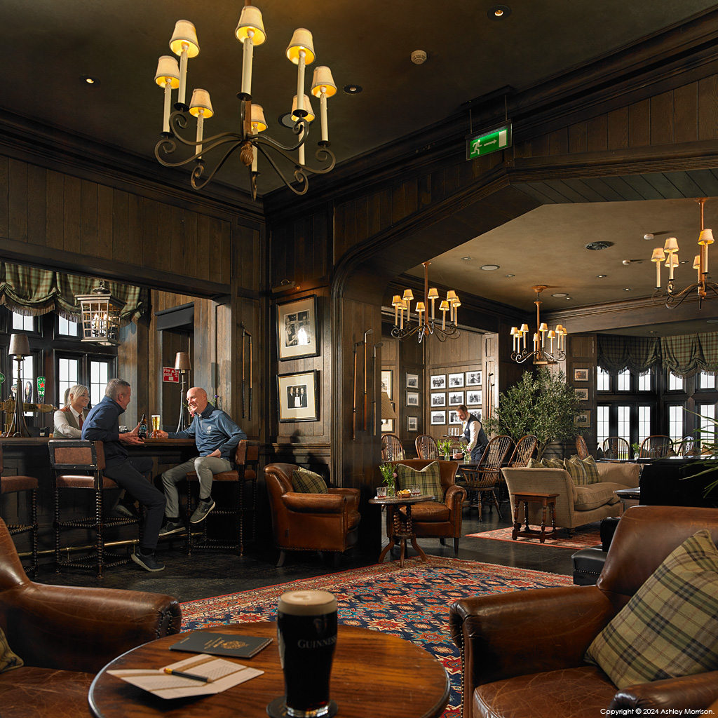 The Residents Bar at the Trump International Golf Links & Hotel near the village of Doonbeg in the Irish County of Clare.