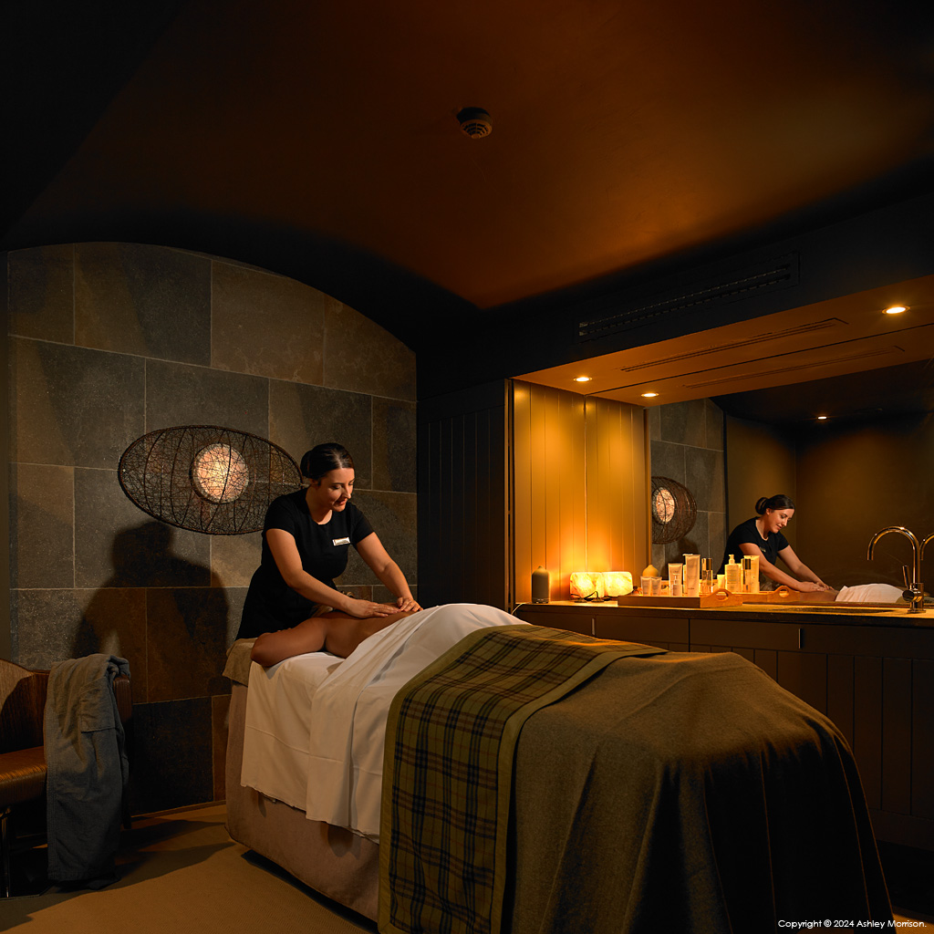 In the White Horses Spa at the Trump International Golf Links & Hotel near the village of Doonbeg in the Irish County of Clare.