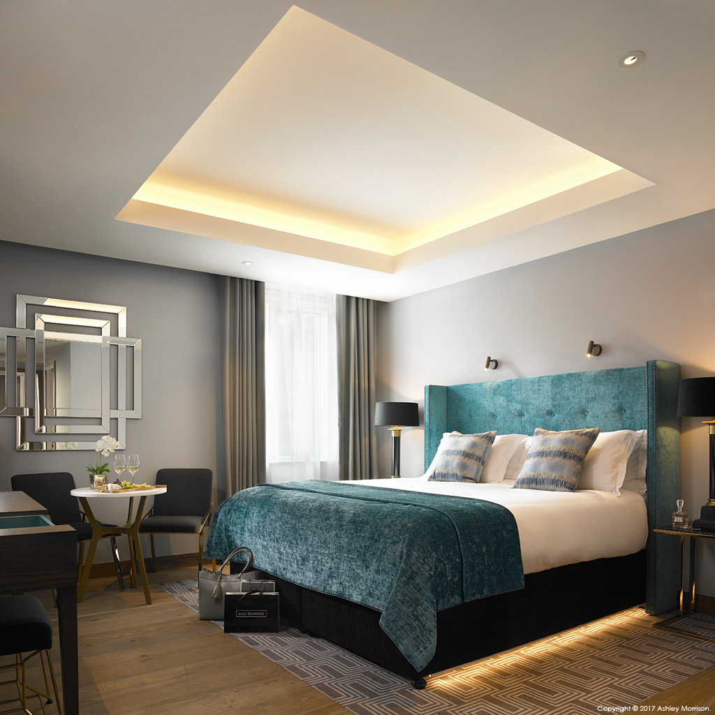 The Delux room at the Dylan Hotel in Dublin.