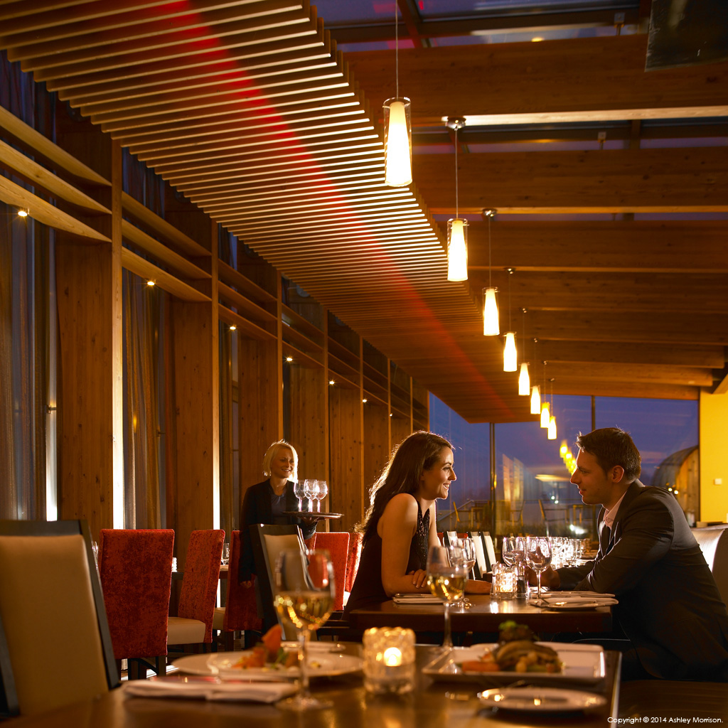 The restaurant at the Ice House Hotel in Ballina.