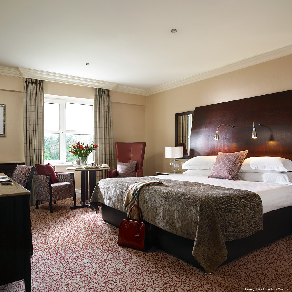 Classic King bedroom in the Killarney Park Hotel in the Irish County of Kerry.