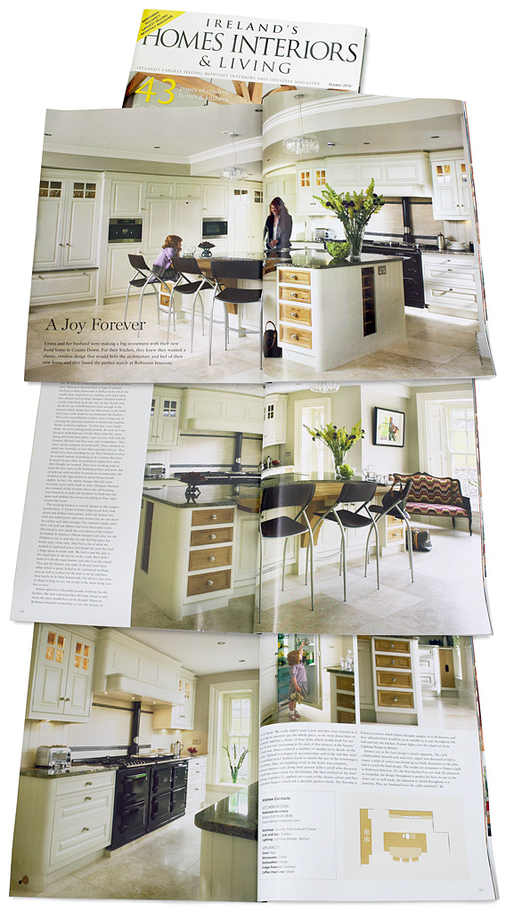 Advertorial feature in the October 2010 issue of Ireland's Homes Interiors & Living magazine