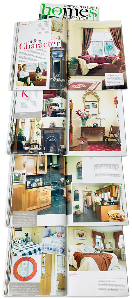 Pages 66 to 74 in the May 2007 issue of Northern Ireland Homes & Lifestyle magazine featuring Kay and Ken Brown's new-build house in the County Down town of Bangor.