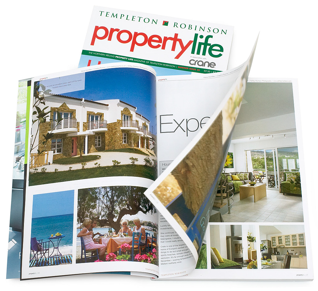 Page 14 to 18 in issue 26 of Templeton Robinson's Property Life magazine featuring Anne Orr's townhouse apartment near Makrigialos Bay on the beautiful island of Crete in Greece.
