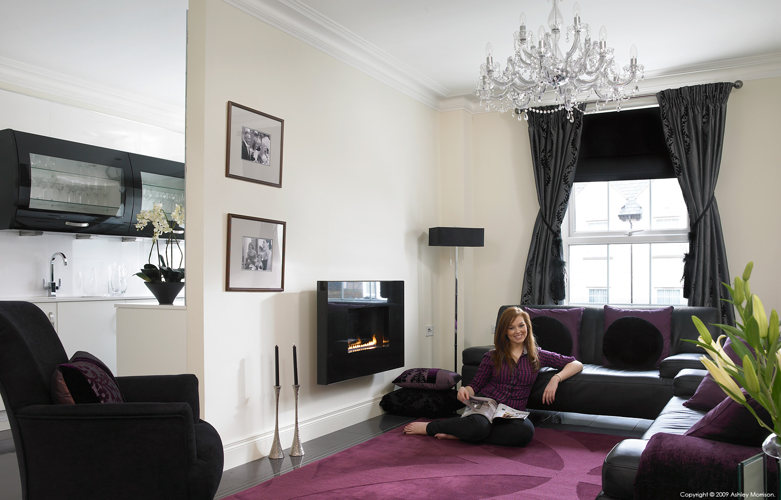 Natalie Abusow in her first floor apartment outside Lisburn in County Down by Ashley Morrison.