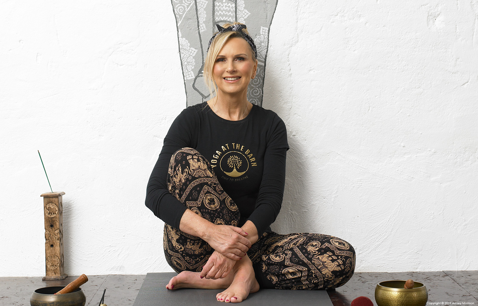 Dianne Shaw in Yoga at the Barn near Millisle in County Down.