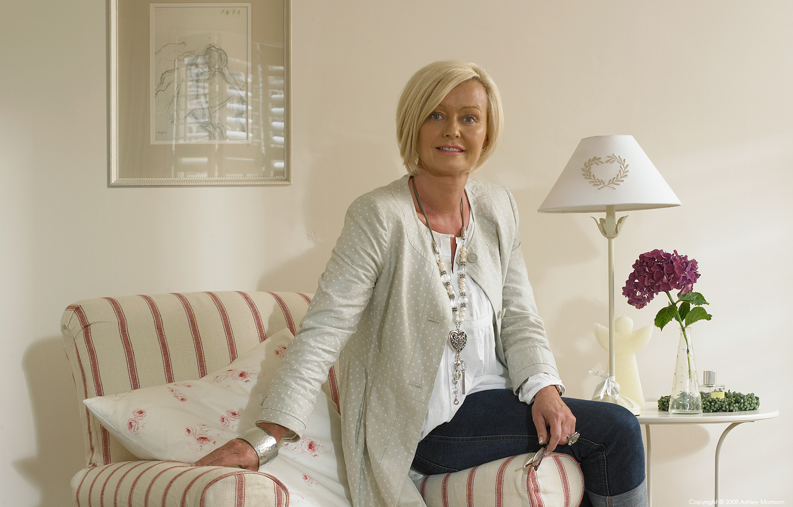 Yolanda Cubitt in her cottage near Ballymena in County Antrim by Ashley Morrison.
