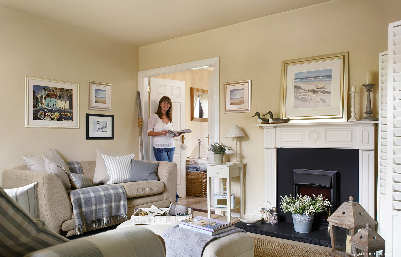 Ciara Newell in her detached bungalow in the County Down seaside town of Bangor.