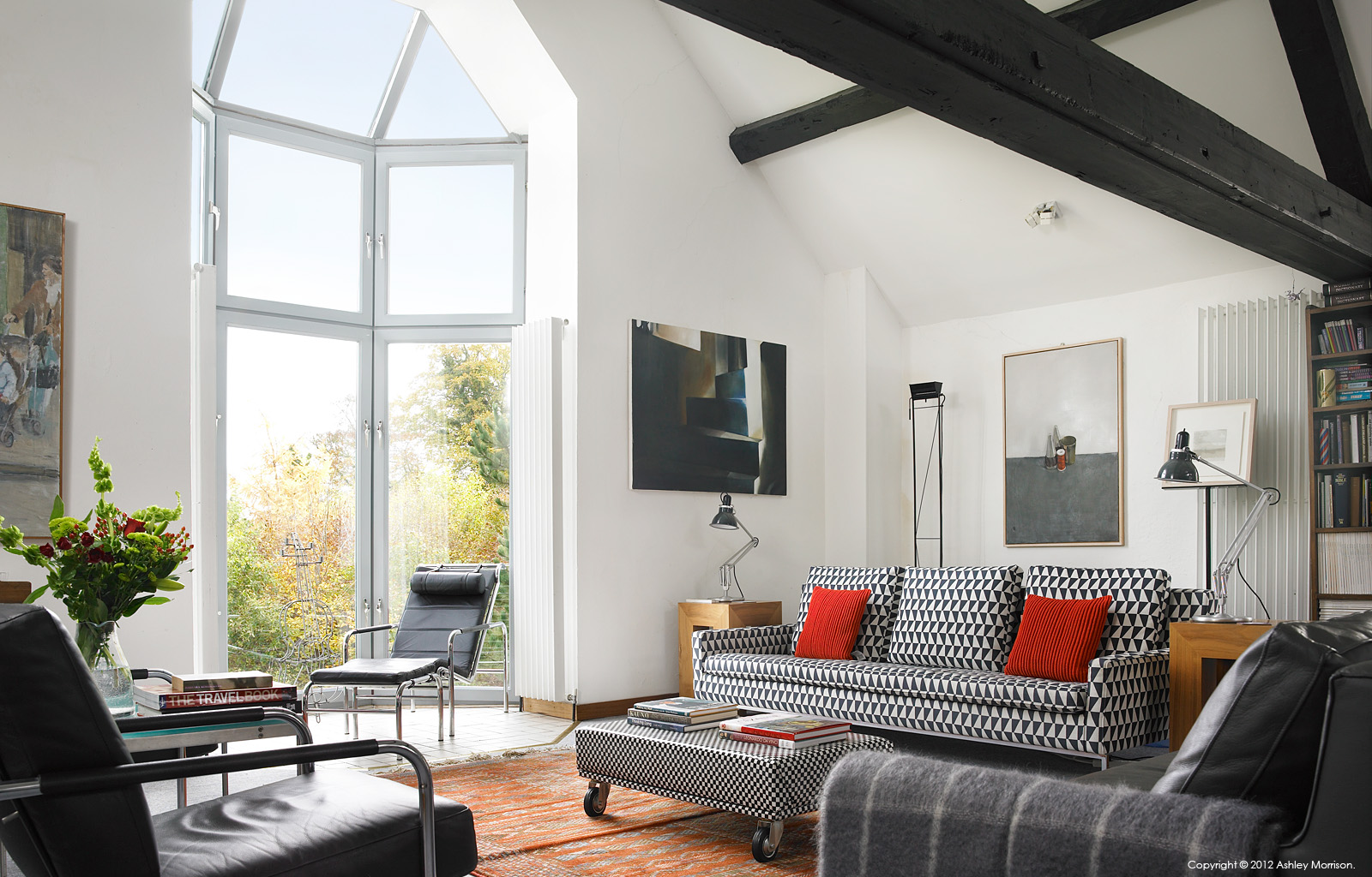 The living room in John Baird's converted Cornmill near Comber in County Down by Ashley Morrison.