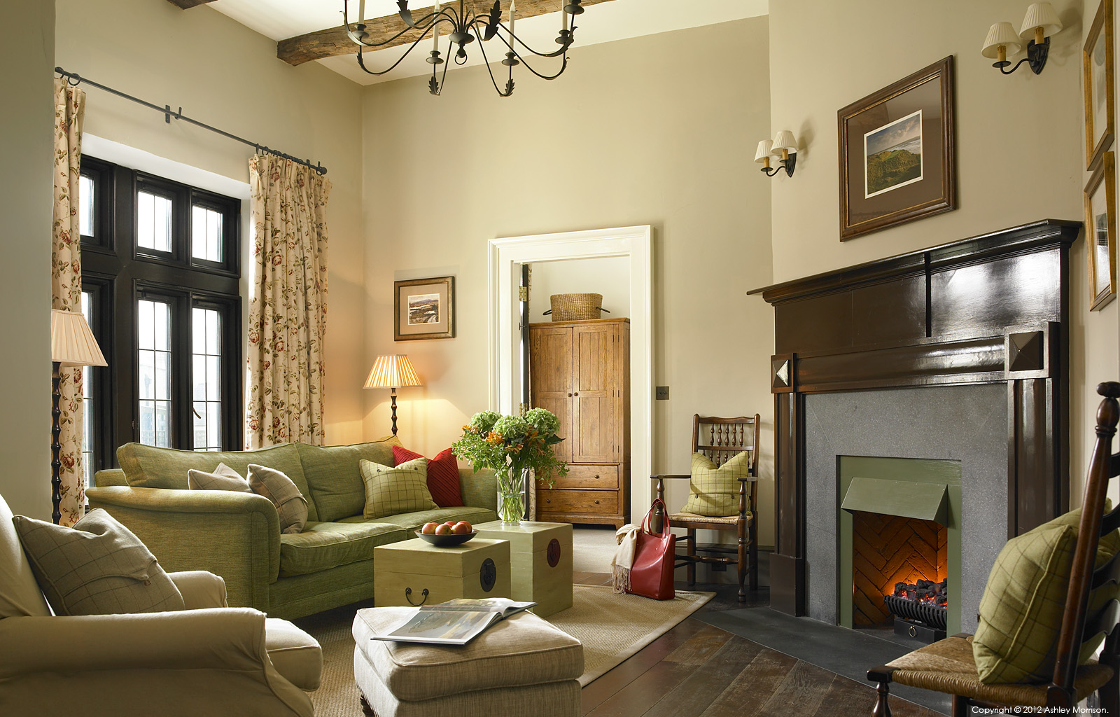 The sitting room in Karen & David Dalton's Georgian terrace in Sandycove just outside Dublin.