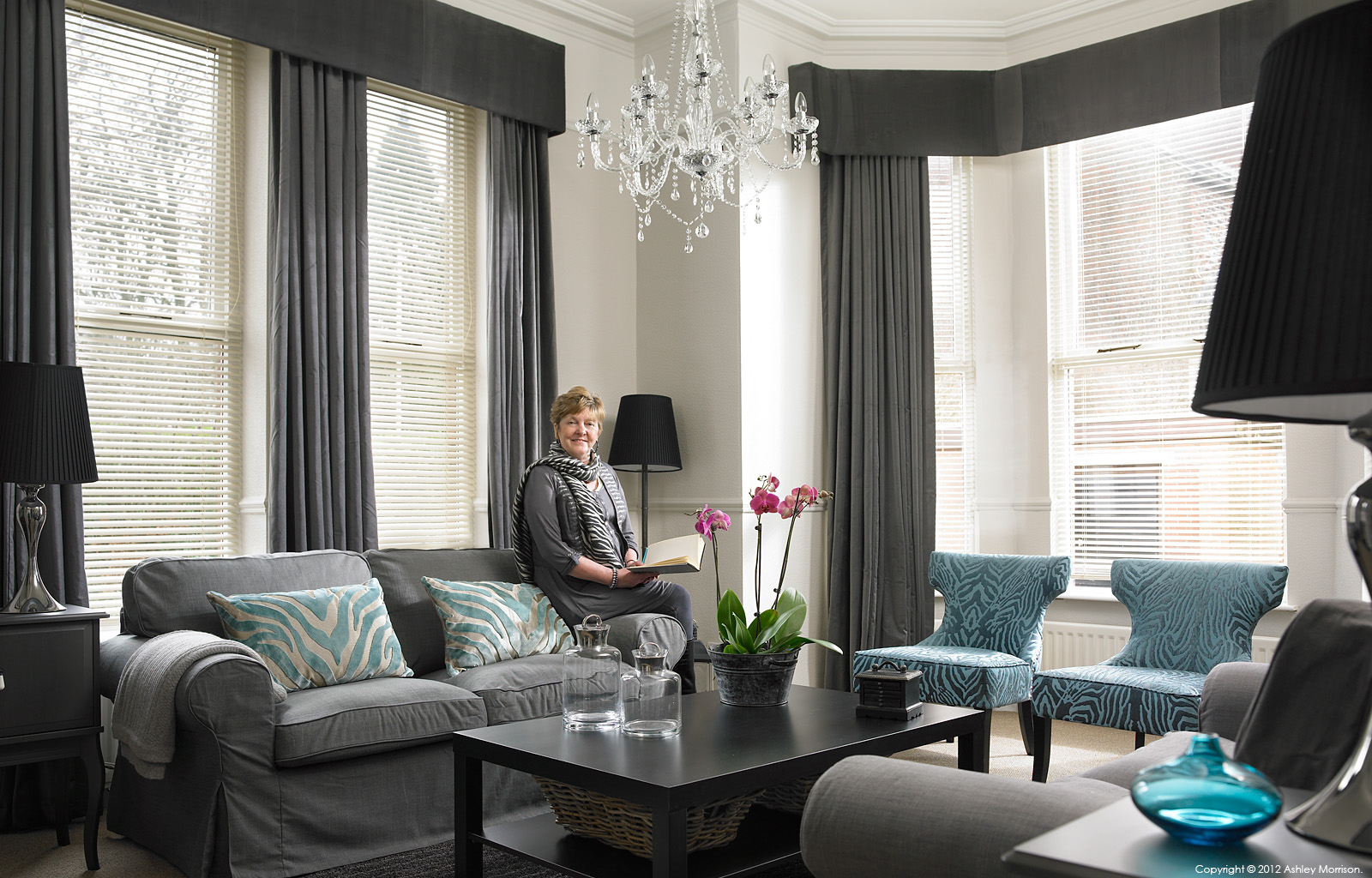 Rosanne in the sitting room of her ground floor apartment in the Malone area of Belfast.