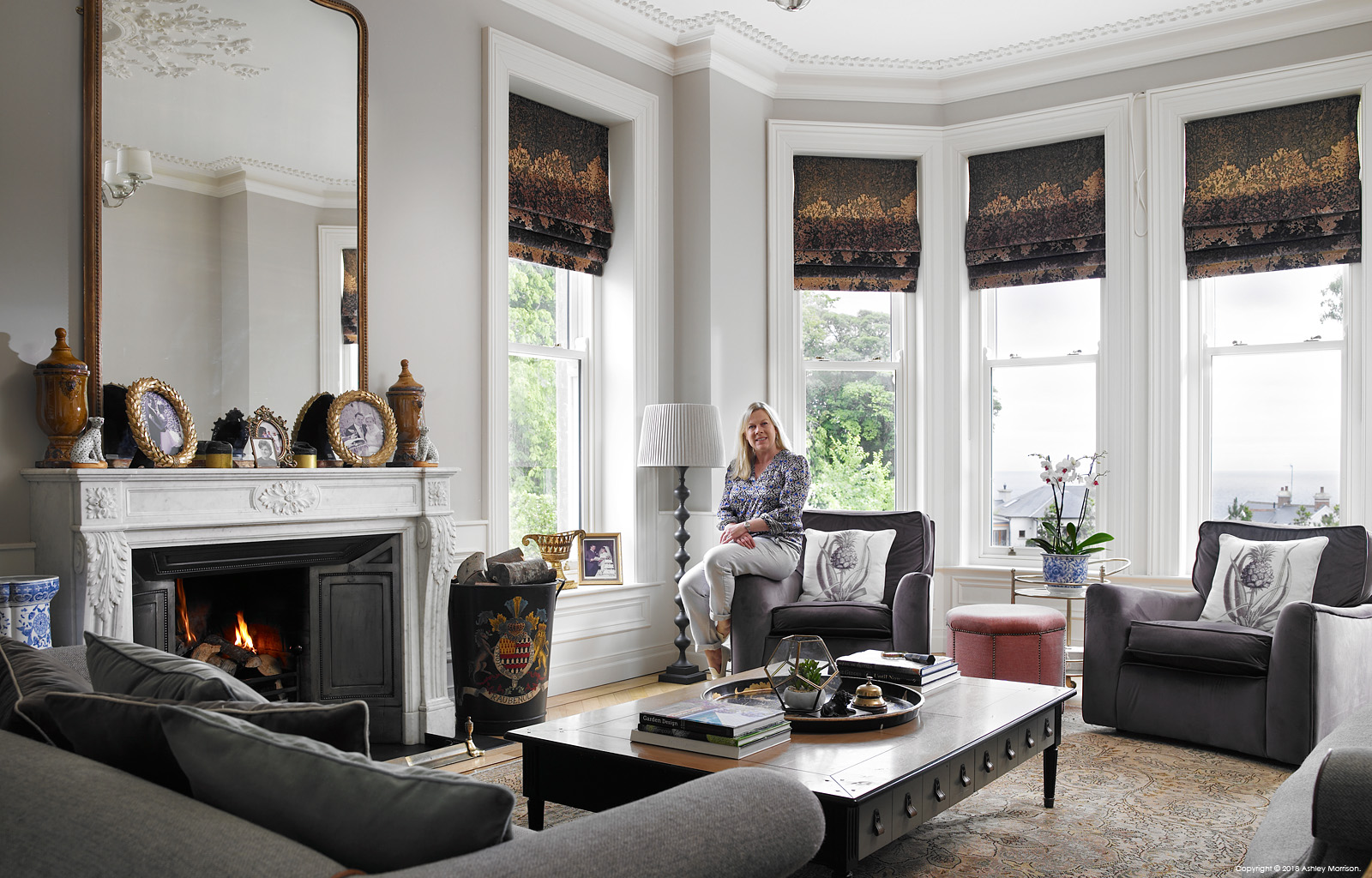 Jacqui Kirk in her Victorian rectory in the County Down town of Bangor.