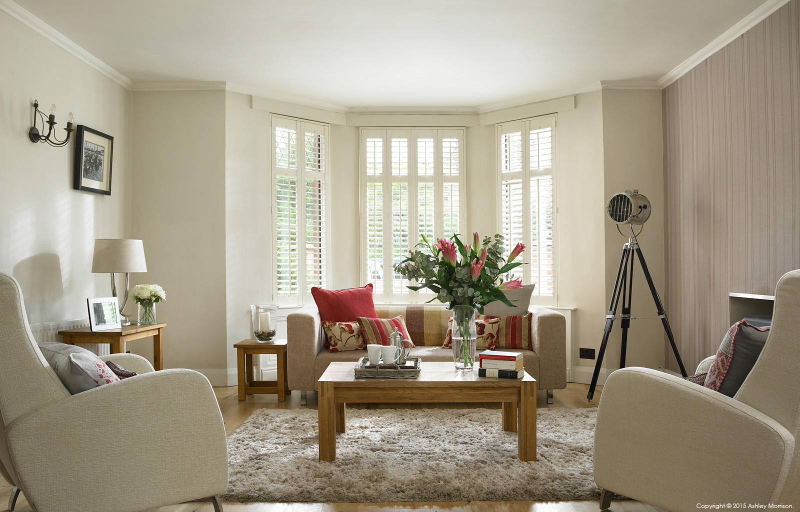 The sitting room in Lisa and Conor McCann's detached house located in the Rosetta area of Belfast.
