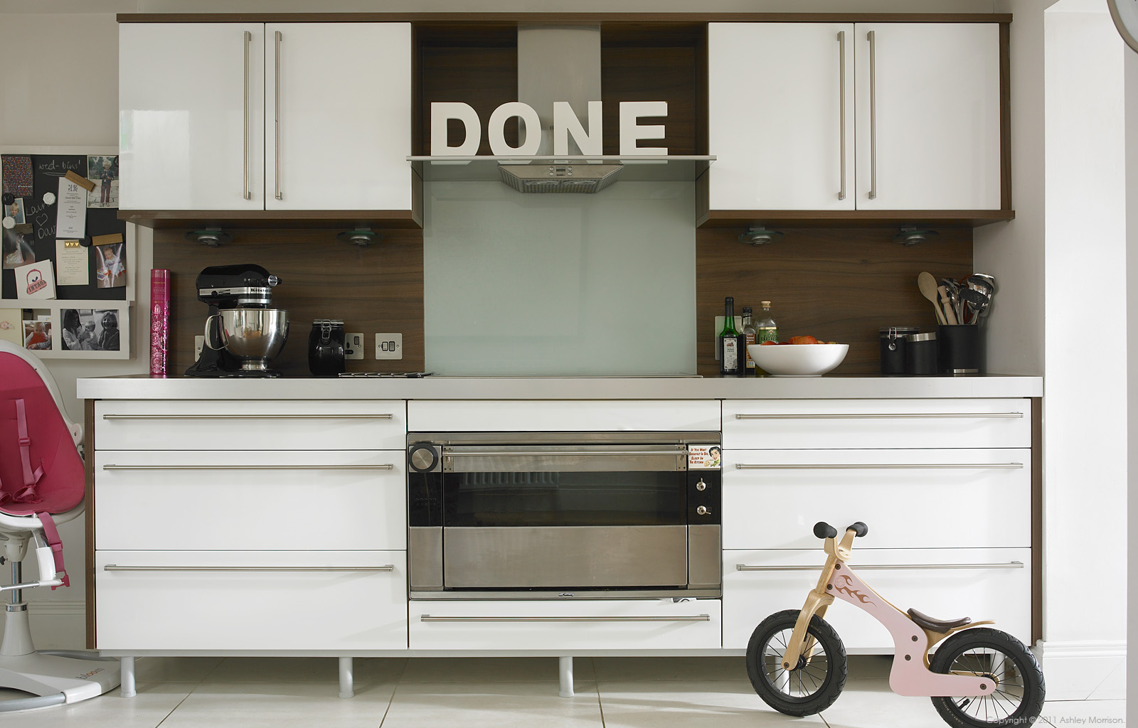The kitchen in Laura and David Menary's Victorian townhouse in the County Down town of Holywood.