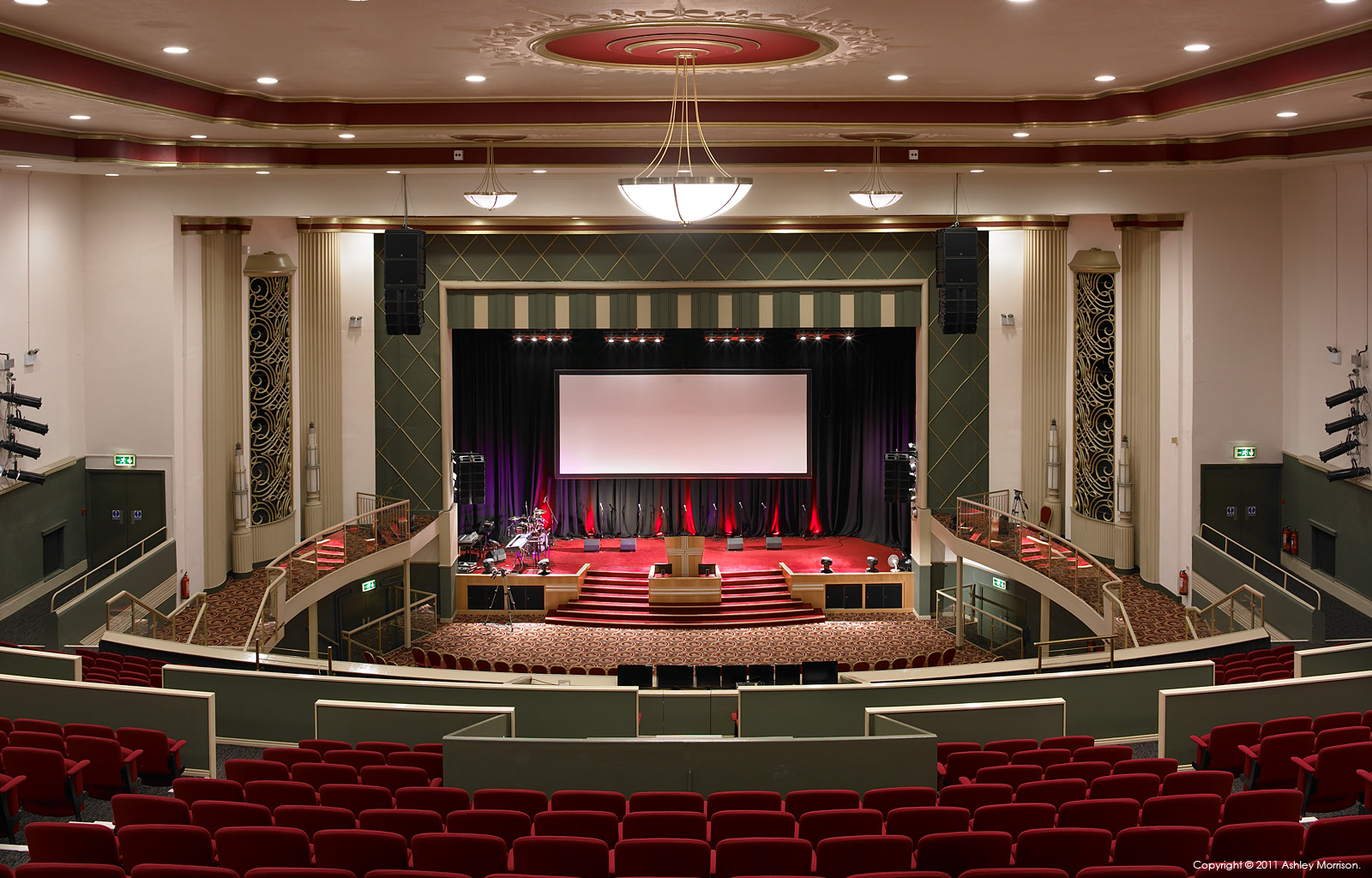 The auditorium at the House of Praise in Camberwell by Ashley Morrison.