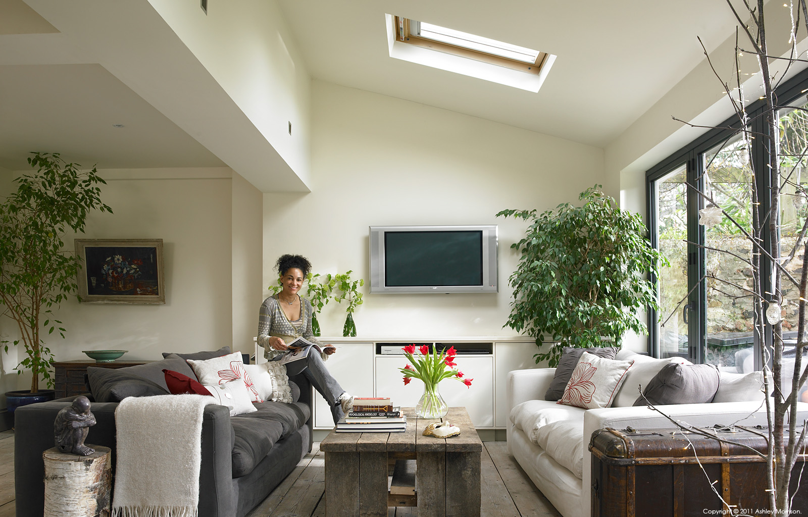Kiya Salim in the living room of her Victorian semi in the south coast town of Hove near Brighton by Ashley Morrison.