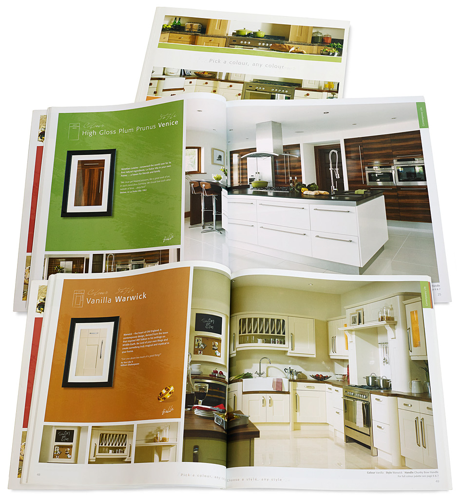 BA Components' Bella kitchen collection catalogue by Ashley Morrison and Marie McMillen.